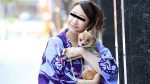 UN-2195 Pick up a dog-loving yukata beauty while walking the dog! Rei...